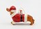 Ceramic Dachshund Santa Dog Christmas Tree Ornament, Home Décor, Gift for Her, Gift for Mom, Kitchen Décor, Dog Lover Gift, Pet Loss Gift